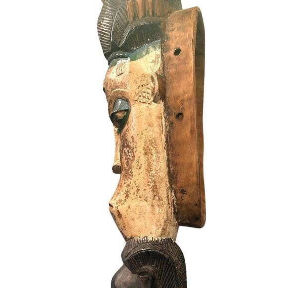 Carved Wooden Wall Hanging from the Sepik River of Papua New Guinea - Picture 9 of 14